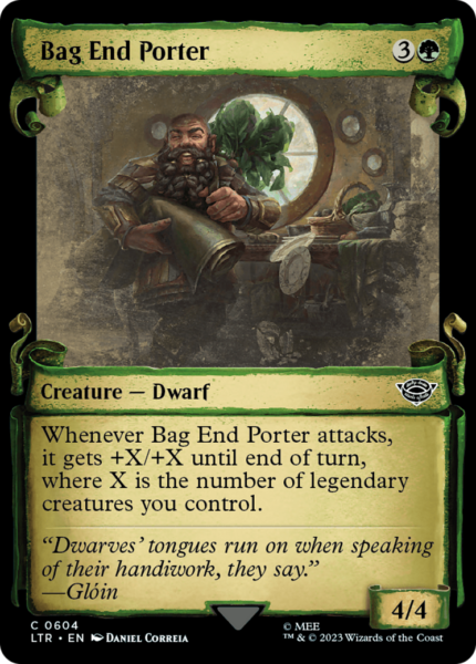Bag End Porter (LTR-604) - The Lord of the Rings: Tales of Middle-earth: (Showcase) Scroll Foil [Common]
