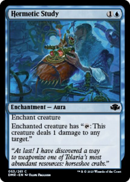 Hermetic Study (DMR-053) - Dominaria Remastered [Common]