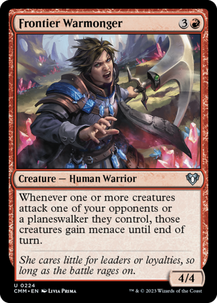 Frontier Warmonger (CMM-224) - Commander Masters [Uncommon]