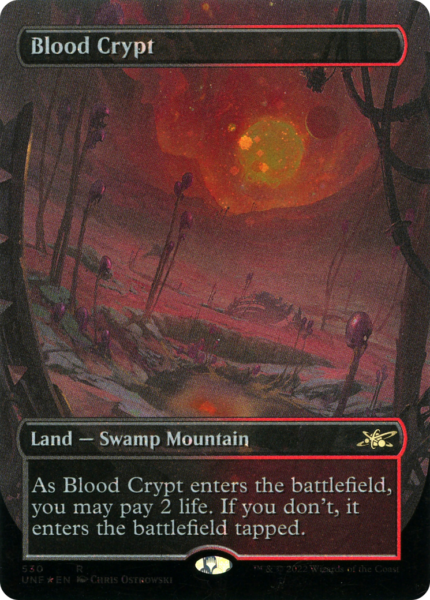 Blood Crypt (UNF-530) - Unfinity (Borderless) Galaxy Foil [Rare]